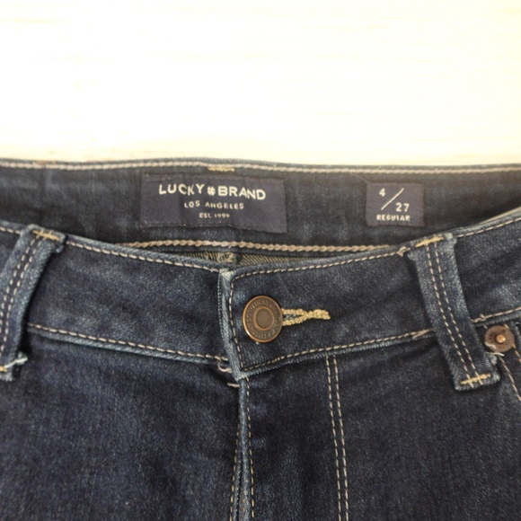 Lucky Brand Women’s High Rise Curvy Skinny Jeans Bella – Size 4/27R Dark Wash - Picture 4 of 5